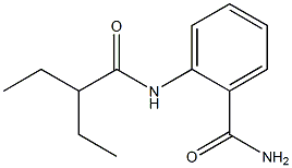 2-[(2-ethylbutanoyl)amino]benzamide Struktur