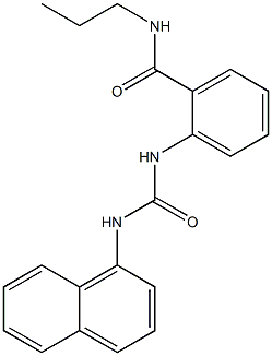 2-{[(1-naphthylamino)carbonyl]amino}-N-propylbenzamide Struktur