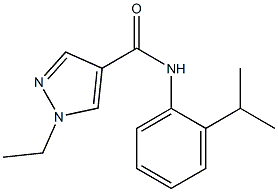 1-ethyl-N-(2-isopropylphenyl)-1H-pyrazole-4-carboxamide Struktur