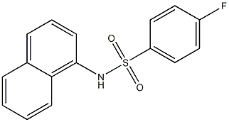 4-fluoro-N-(1-naphthyl)benzenesulfonamide Struktur