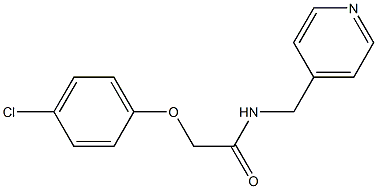 2-(4-chlorophenoxy)-N-(4-pyridinylmethyl)acetamide Struktur