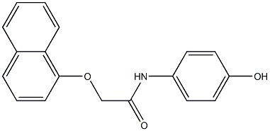 N-(4-hydroxyphenyl)-2-(1-naphthyloxy)acetamide Struktur