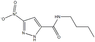 N-butyl-3-nitro-1H-pyrazole-5-carboxamide Struktur