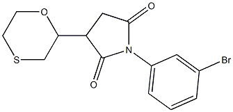 1-(3-bromophenyl)-3-(4-thiomorpholinyl)-2,5-pyrrolidinedione Struktur