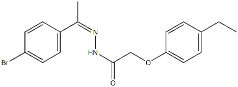 N'-[1-(4-bromophenyl)ethylidene]-2-(4-ethylphenoxy)acetohydrazide Struktur