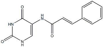 N-(2,4-dioxo-1,2,3,4-tetrahydro-5-pyrimidinyl)-3-phenylacrylamide Struktur