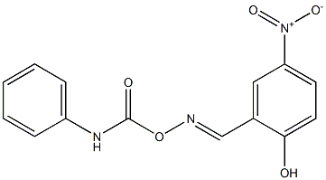 2-({[(anilinocarbonyl)oxy]imino}methyl)-1-hydroxy-4-nitrobenzene Struktur