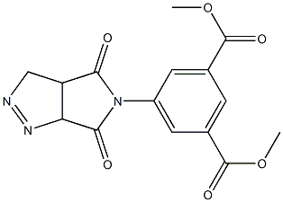 dimethyl 5-(4,6-dioxo-3a,4,6,6a-tetrahydropyrrolo[3,4-c]pyrazol-5(3H)-yl)isophthalate Struktur