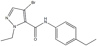 4-bromo-1-ethyl-N-(4-ethylphenyl)-1H-pyrazole-5-carboxamide Struktur