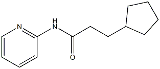 3-cyclopentyl-N-(2-pyridinyl)propanamide Struktur