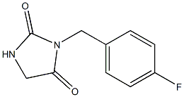 3-(4-fluorobenzyl)-2,4-imidazolidinedione Struktur