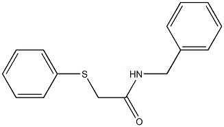 N-benzyl-2-(phenylsulfanyl)acetamide Struktur