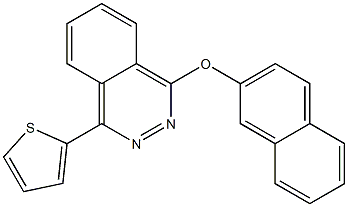 2-naphthyl 4-(2-thienyl)-1-phthalazinyl ether Struktur