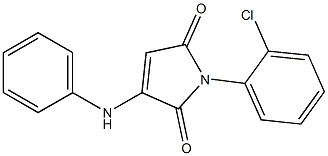 3-anilino-1-(2-chlorophenyl)-1H-pyrrole-2,5-dione Struktur