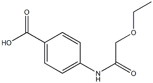 4-[(ethoxyacetyl)amino]benzoic acid Struktur