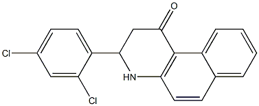 3-(2,4-dichlorophenyl)-3,4-dihydrobenzo[f]quinolin-1(2H)-one Struktur