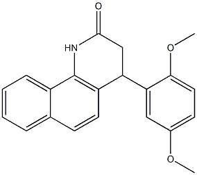 4-(2,5-dimethoxyphenyl)-3,4-dihydrobenzo[h]quinolin-2(1H)-one Struktur