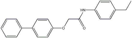 2-([1,1'-biphenyl]-4-yloxy)-N-(4-ethylphenyl)acetamide Struktur