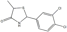 2-(3,4-dichlorophenyl)-5-methyl-1,3-thiazolidin-4-one Struktur