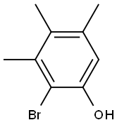 2-bromo-3,4,5-trimethylphenol Struktur