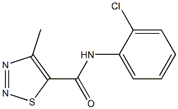 N-(2-chlorophenyl)-4-methyl-1,2,3-thiadiazole-5-carboxamide Struktur