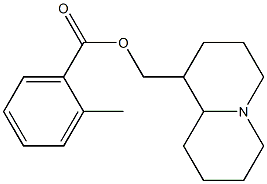 octahydro-2H-quinolizin-1-ylmethyl 2-methylbenzoate Struktur