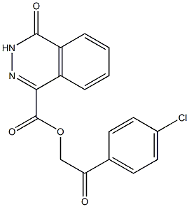 2-(4-chlorophenyl)-2-oxoethyl 4-oxo-3,4-dihydro-1-phthalazinecarboxylate Struktur