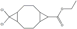 ethyl 10,10-dichlorotricyclo[7.1.0.0~4,6~]decane-5-carboxylate Struktur