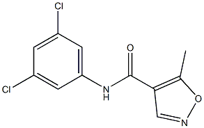 N-(3,5-dichlorophenyl)-5-methyl-4-isoxazolecarboxamide Struktur