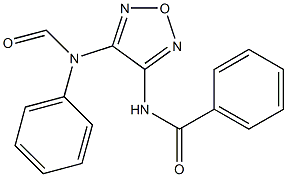 4-(formylanilino)-1,2,5-oxadiazol-3-yl(phenyl)formamide Struktur