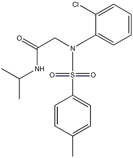 2-{2-chloro[(4-methylphenyl)sulfonyl]anilino}-N-isopropylacetamide Struktur