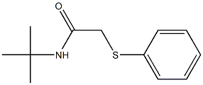 N-(tert-butyl)-2-(phenylsulfanyl)acetamide Struktur