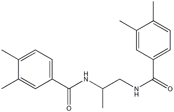 N-{2-[(3,4-dimethylbenzoyl)amino]-1-methylethyl}-3,4-dimethylbenzamide Struktur