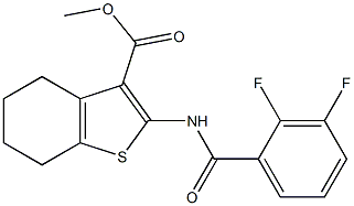 methyl 2-[(2,3-difluorobenzoyl)amino]-4,5,6,7-tetrahydro-1-benzothiophene-3-carboxylate Struktur