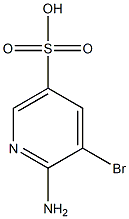 2-Amino-3-bromopyridine-5-sulphonic acid Struktur