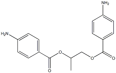 1,2-Propanediol di(4-aminobenzoate) Struktur