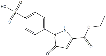 1-(4'-Sulfophenyl)3-(ethoxycarbonyl)-5-pyrazolone Struktur