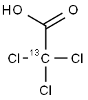 Trichloroacetic-2-13C  acid Struktur