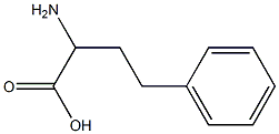 (RS)-2-Amino-4-phenylbutanoic acid. Struktur