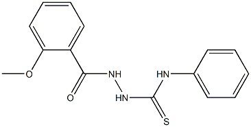 2-(2-methoxybenzoyl)-N-phenyl-1-hydrazinecarbothioamide Struktur