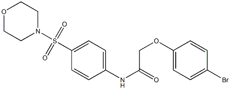 2-(4-bromophenoxy)-N-[4-(4-morpholinylsulfonyl)phenyl]acetamide Struktur