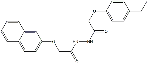 2-(4-ethylphenoxy)-N'-[2-(2-naphthyloxy)acetyl]acetohydrazide Struktur