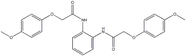 2-(4-methoxyphenoxy)-N-(2-{[2-(4-methoxyphenoxy)acetyl]amino}phenyl)acetamide Struktur