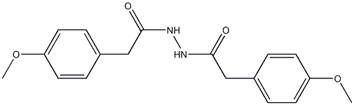 2-(4-methoxyphenyl)-N'-[2-(4-methoxyphenyl)acetyl]acetohydrazide Struktur