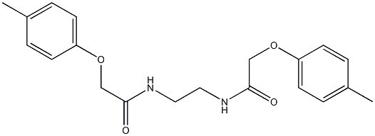 2-(4-methylphenoxy)-N-(2-{[2-(4-methylphenoxy)acetyl]amino}ethyl)acetamide Struktur