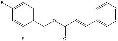 2,4-difluorobenzyl (E)-3-phenyl-2-propenoate Struktur