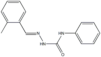 2-[(E)-(2-methylphenyl)methylidene]-N-phenyl-1-hydrazinecarboxamide Struktur