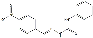 2-[(E)-(4-nitrophenyl)methylidene]-N-phenyl-1-hydrazinecarboxamide Struktur