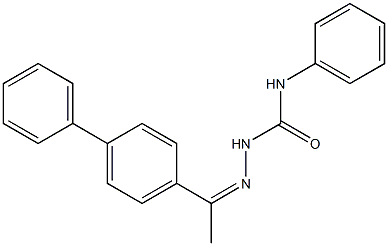 2-[(Z)-1-[1,1'-biphenyl]-4-ylethylidene]-N-phenyl-1-hydrazinecarboxamide Struktur