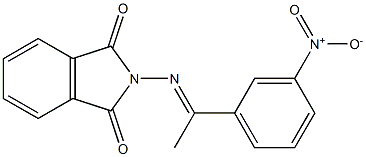 2-{[(E)-1-(3-nitrophenyl)ethylidene]amino}-1H-isoindole-1,3(2H)-dione Struktur